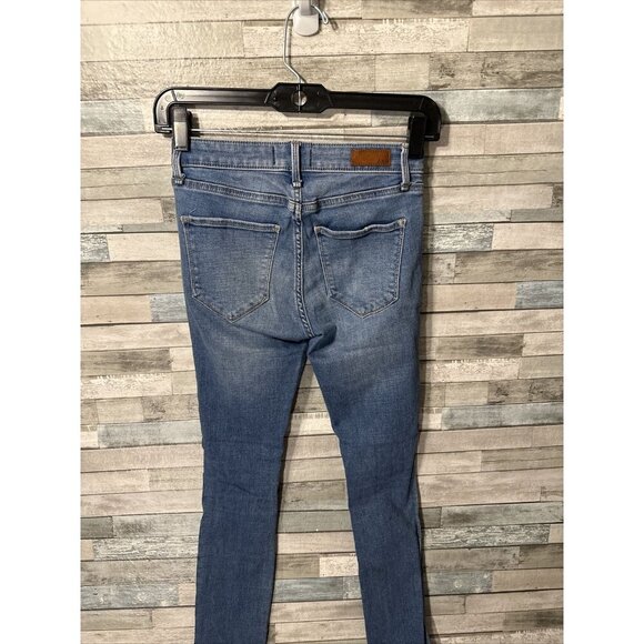 Women’s Abercrombie & Fitch Denim Jeans Low Rise Medium Wash Distressed Size 24 - Picture 11 of 13